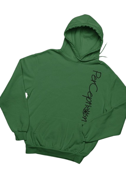 A green hoodie with the word " beyourself ".